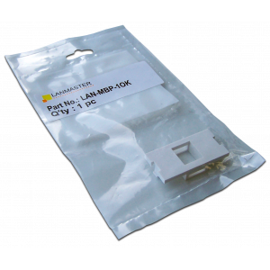 Вставка модульная на 1/2 кейстоуна в розетку LAN-MB, белая